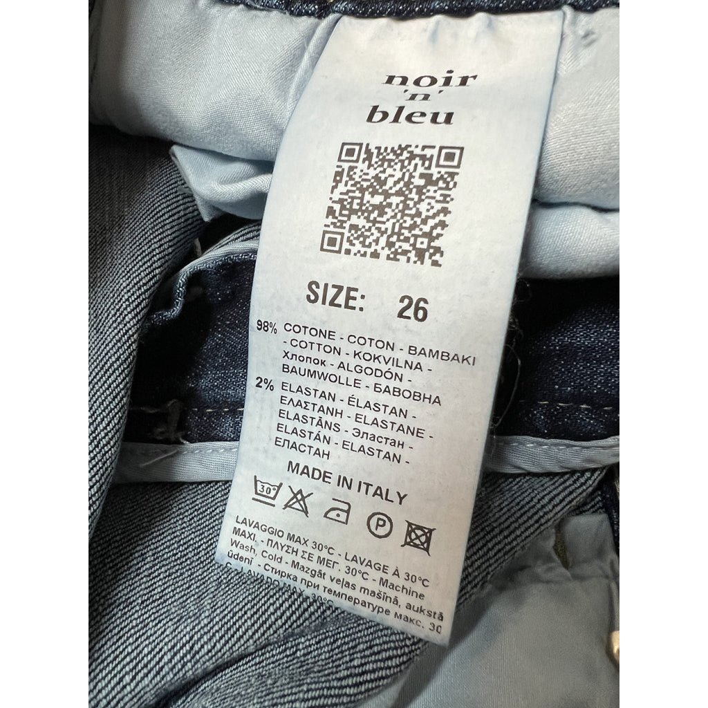 NOIR’N’BLUE Jeans Donna HEVA-L320 Stone Washed Scuro Slim Fit