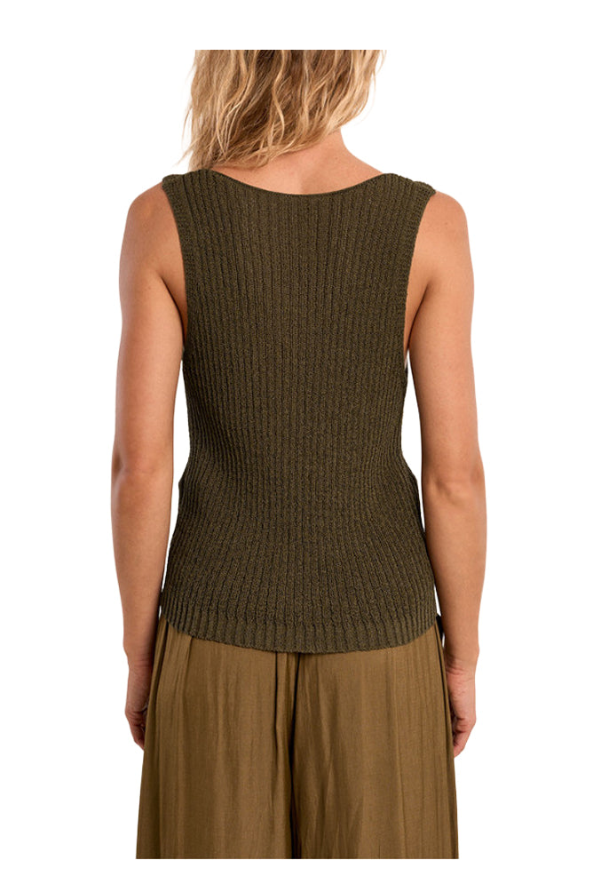 MOLLY BRACKEN LA1977EE top donna costine spalla larga con inserto