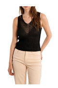 MOLLY BRACKEN LA1977EE top donna costine spalla larga con inserto