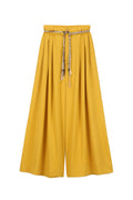 ORFEO PARIS LIOR PT393 pantalone donna palazzo tencel vita elastica