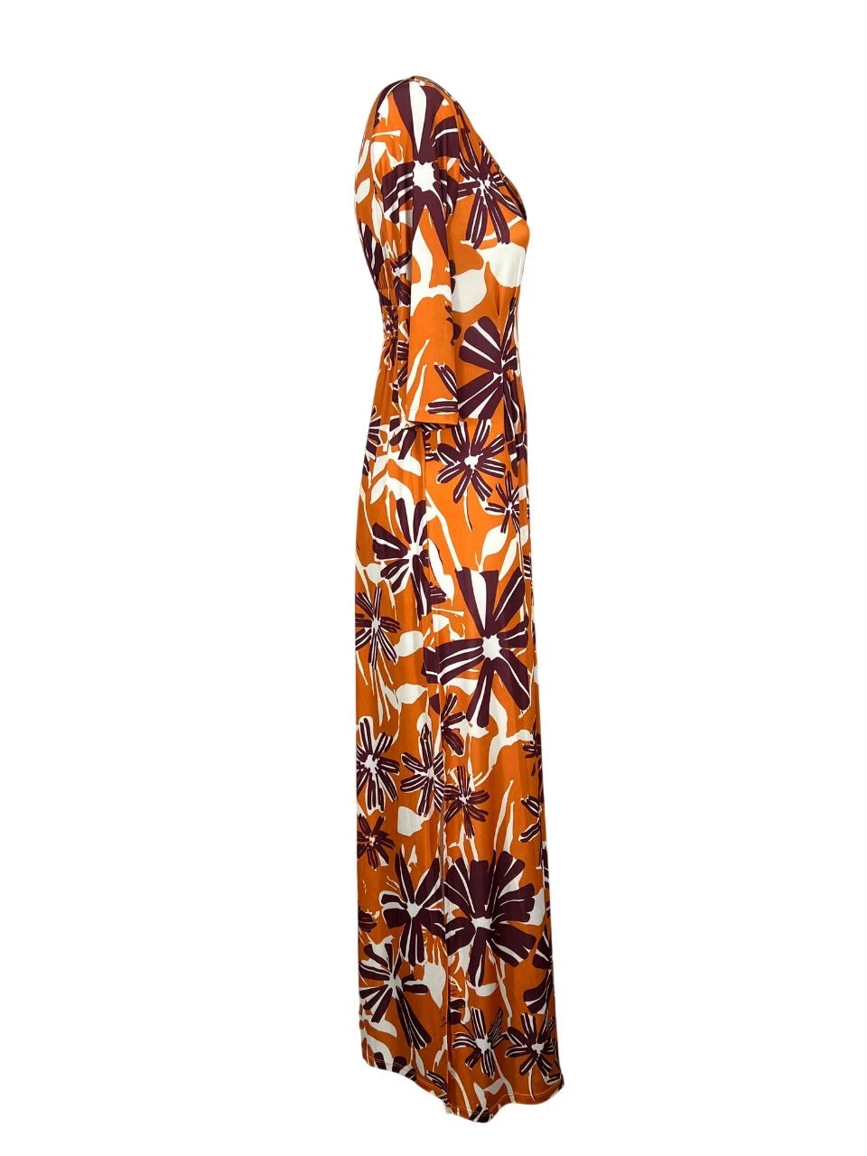 JUSTMINE Abito Donna E2637 1244 Long Kaftan Fantasia Multicolor Made in Italy