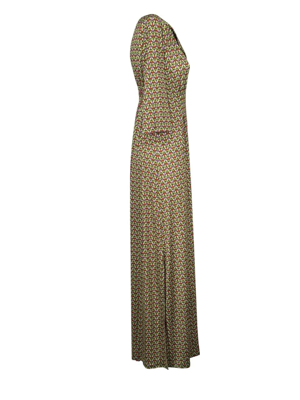 JUSTMINE Abito Donna E2637 1266 Long Kaftan Fantasia Multicolor Made in Italy