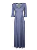 JUSTMINE Abito Donna E2637 1267 Long Kaftan Fantasia Multicolor Made in Italy