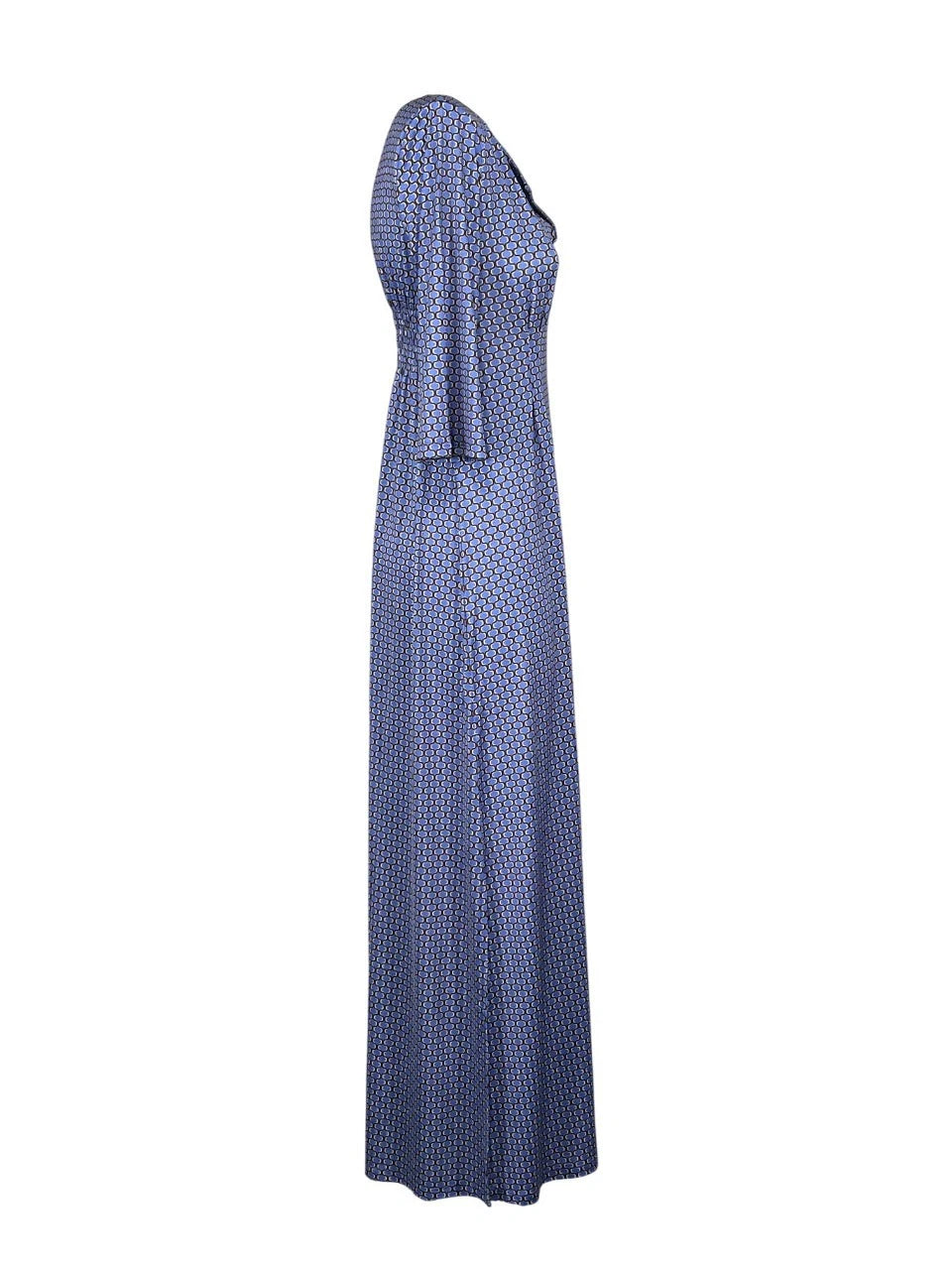 JUSTMINE Abito Donna E2637 1267 Long Kaftan Fantasia Multicolor Made in Italy
