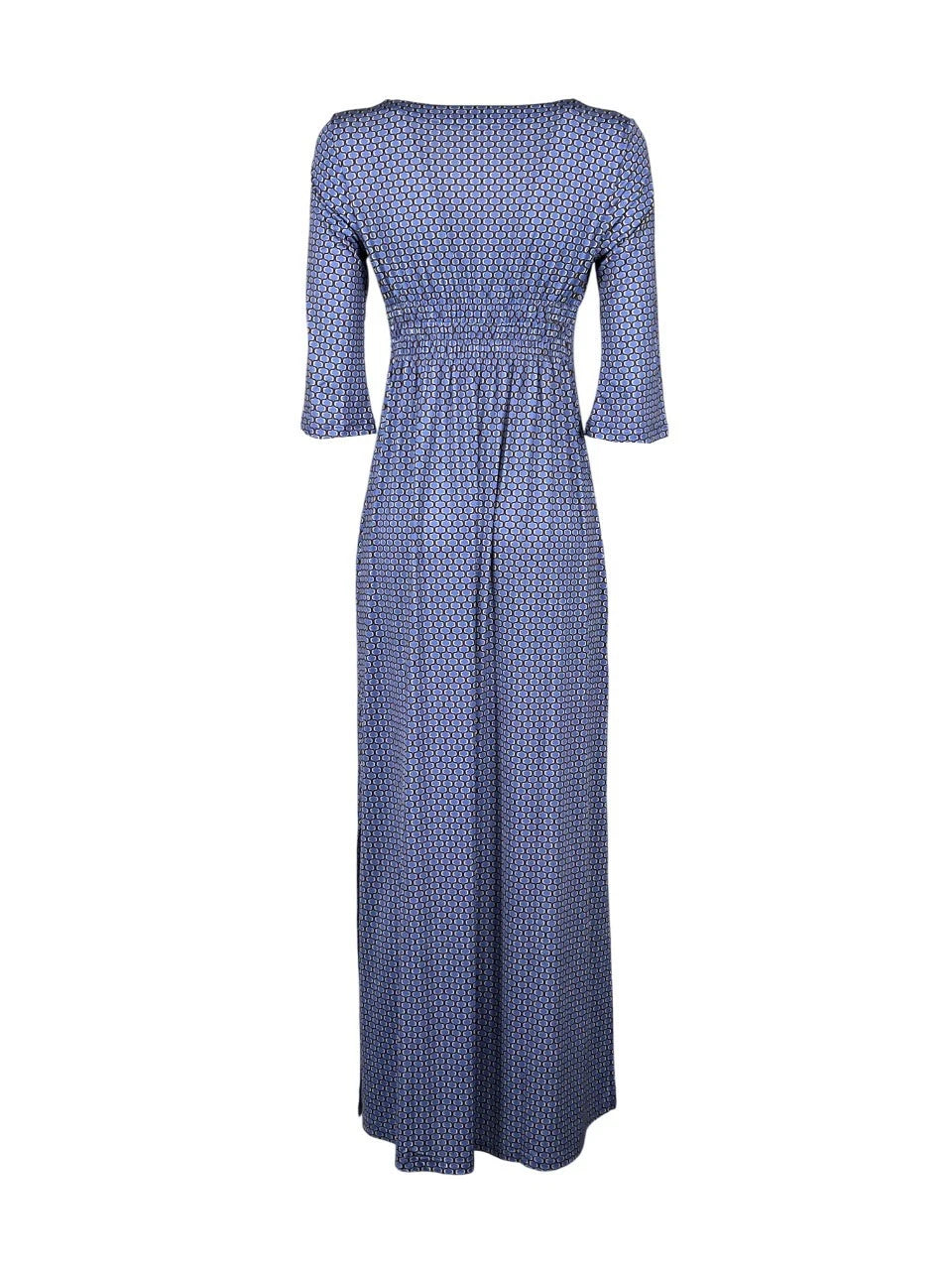 JUSTMINE Abito Donna E2637 1267 Long Kaftan Fantasia Multicolor Made in Italy