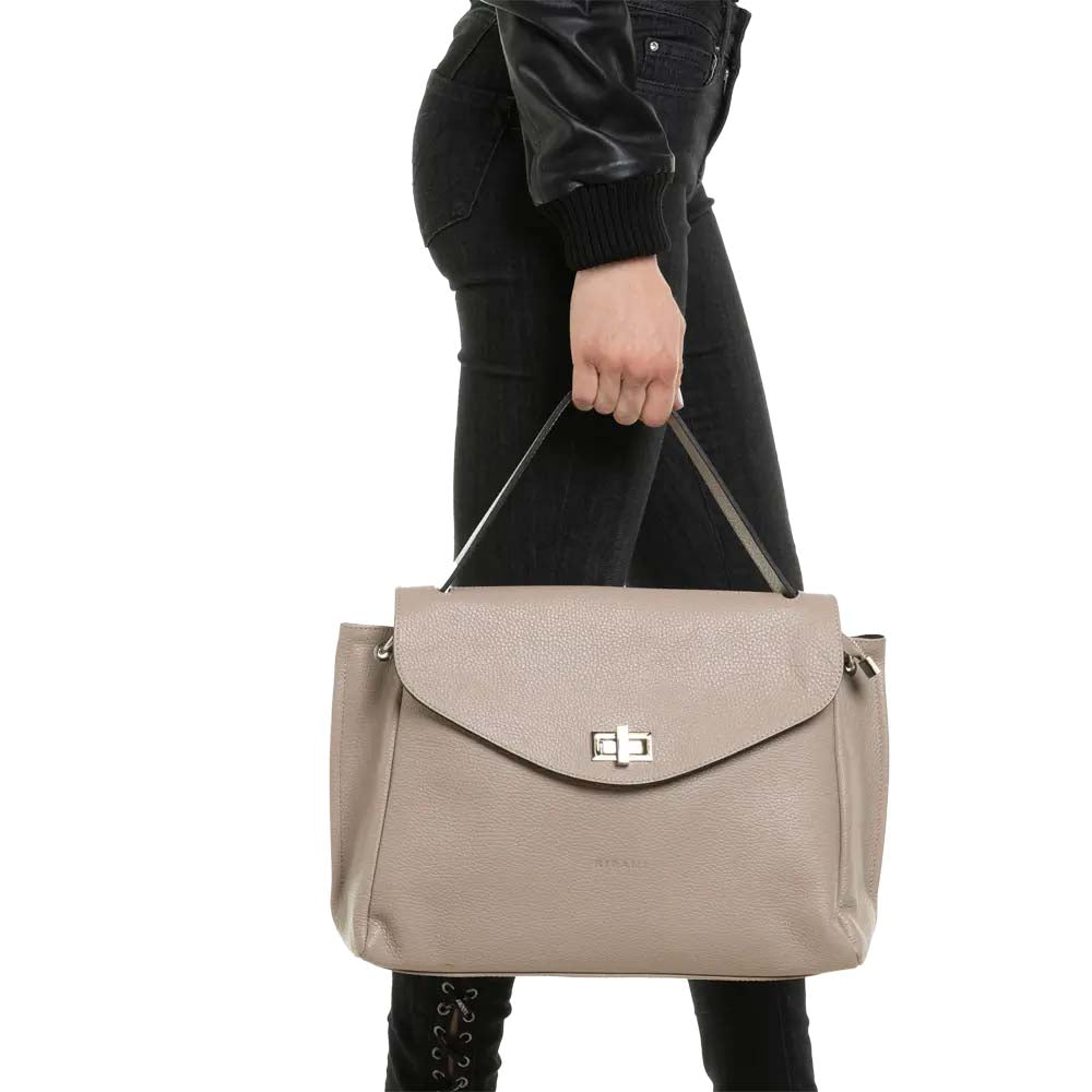 RIPANI Caterina borsa a mano L pelle con tracolla CATERINA E2810J Made in Italy