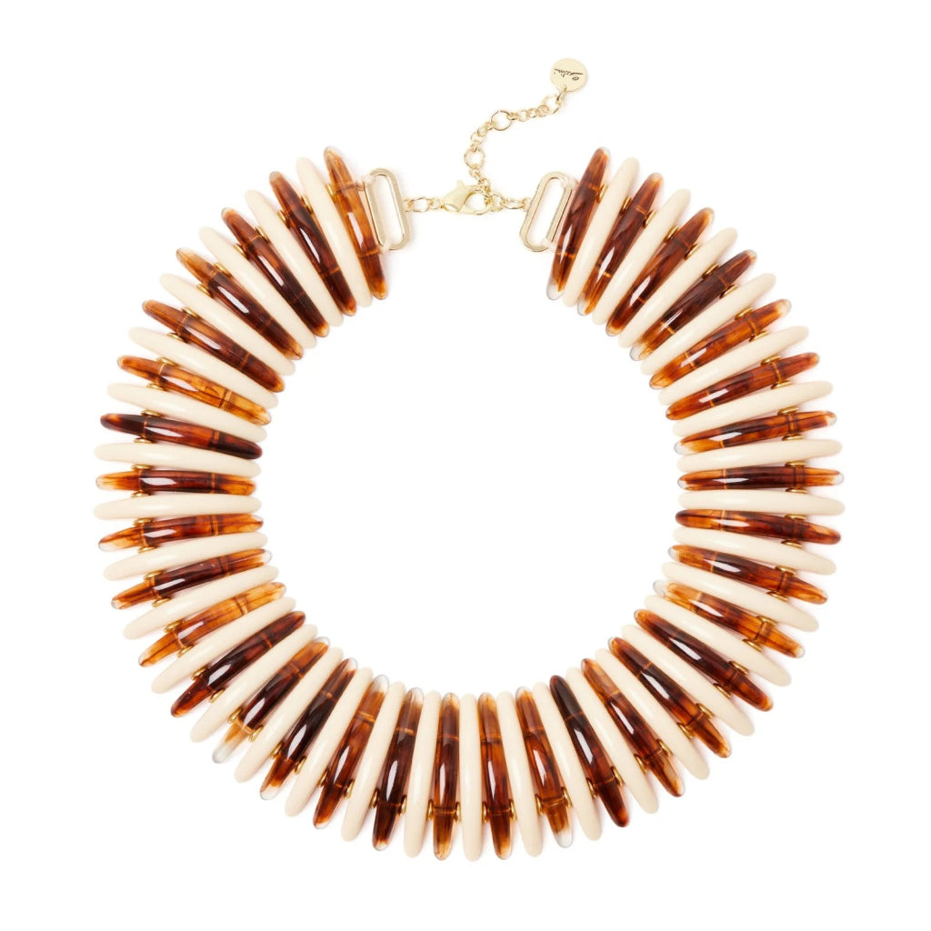 SODINI 852285 VIESTE collana archetti avorio ambra oro
