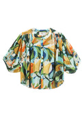 ORFEO PARIS ARIZONA TW1835B blusa donna over multicolor rayon