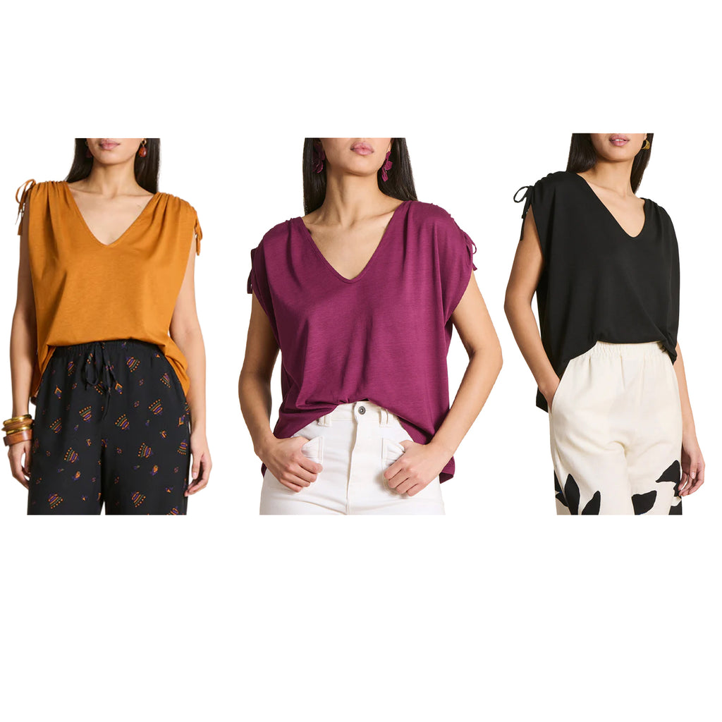 LA FEE MARABOUTEE TS-FILOU T-Shirt Donna Lyocell Cotone